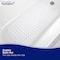 Kenney Mfg Microban Protected Bubble Bath Mat, 26.75in L x 14.5in W, White MB61186H - alternate 3